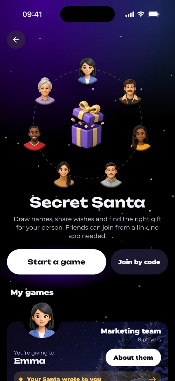 My games in the GIFTbase app