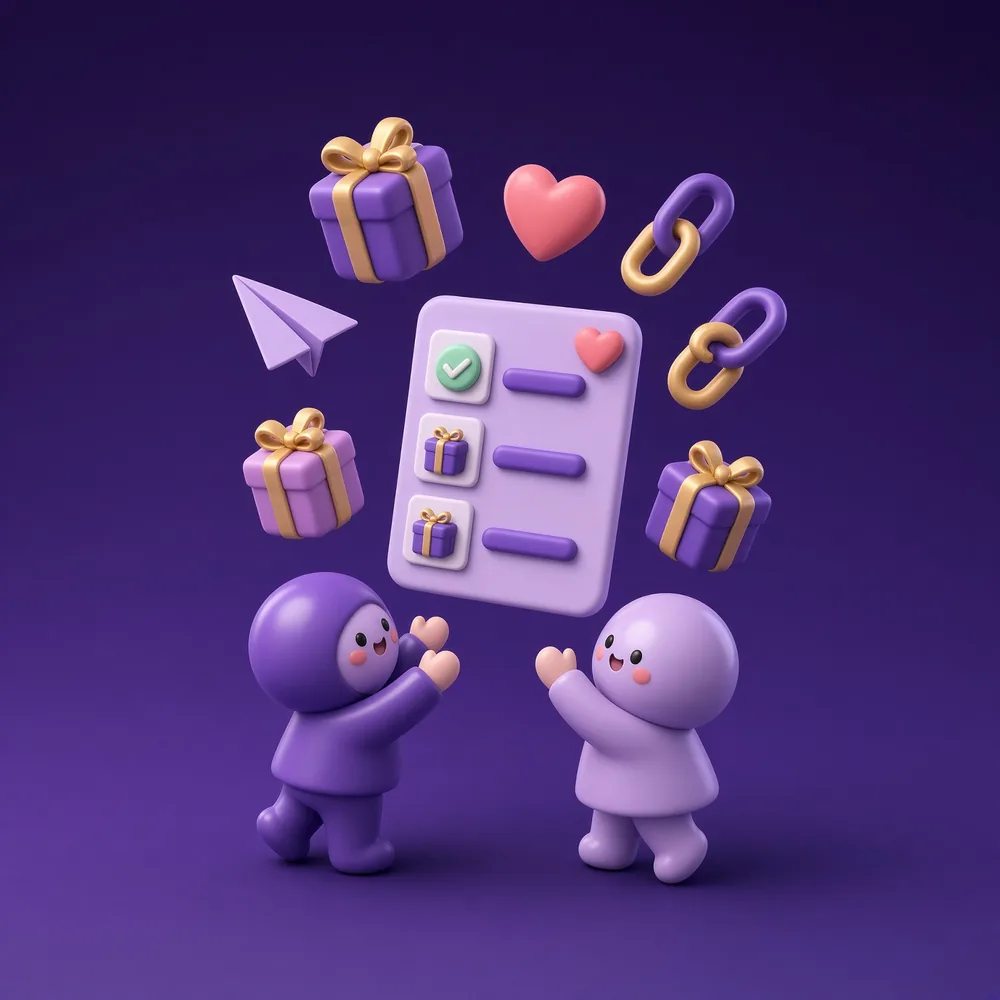 Вишлист в приложении GIFTbase