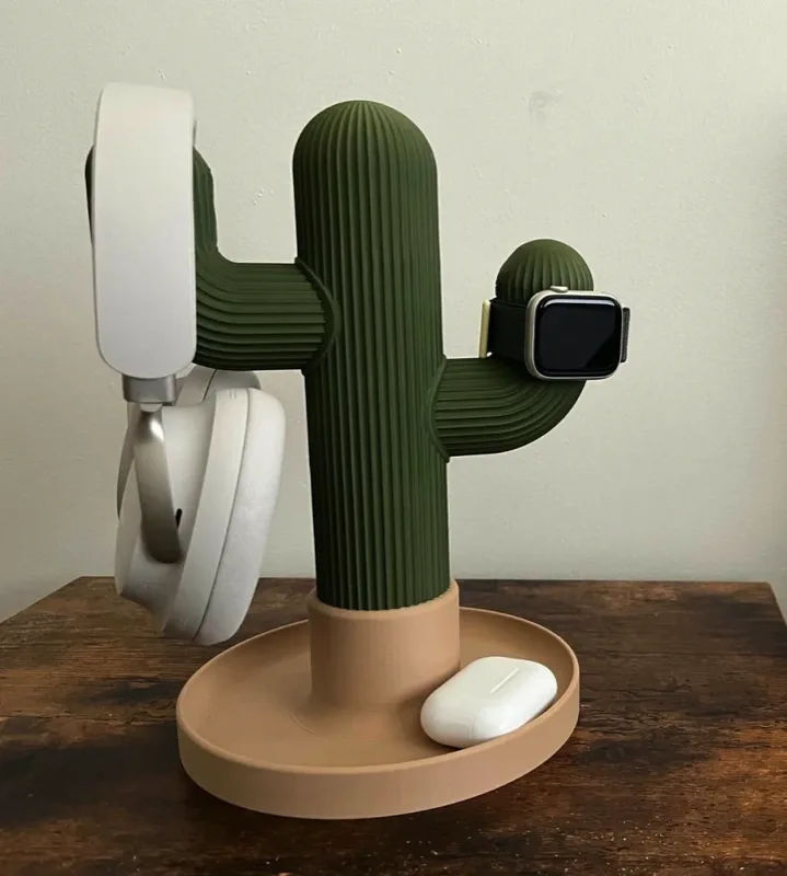 Подставка для наушников и часов Cactus
