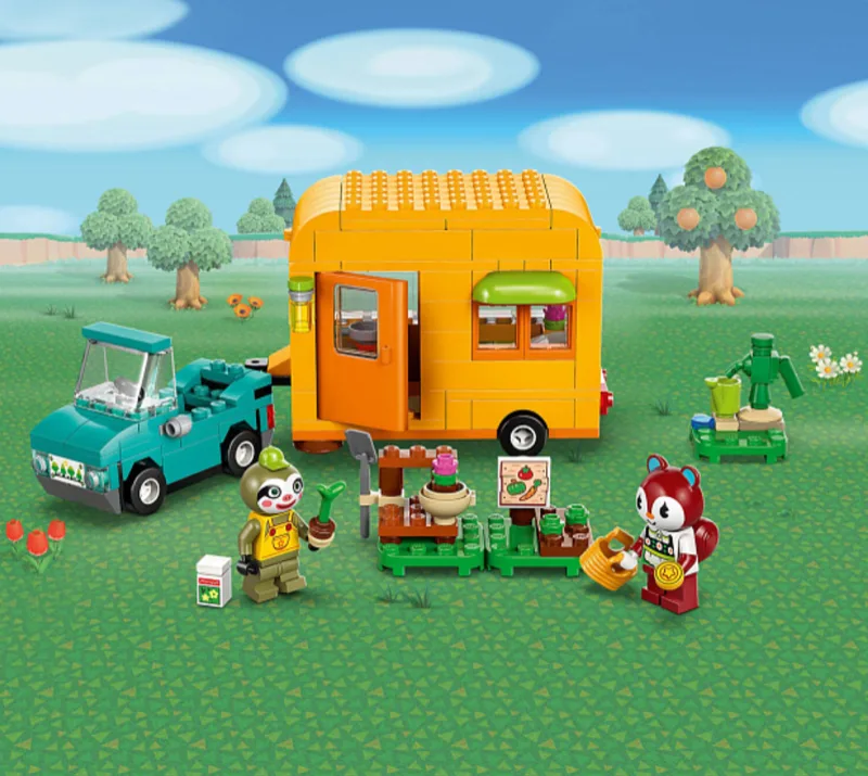 Lego Animal Crossing. Фургон и магазин в саду Лейфа