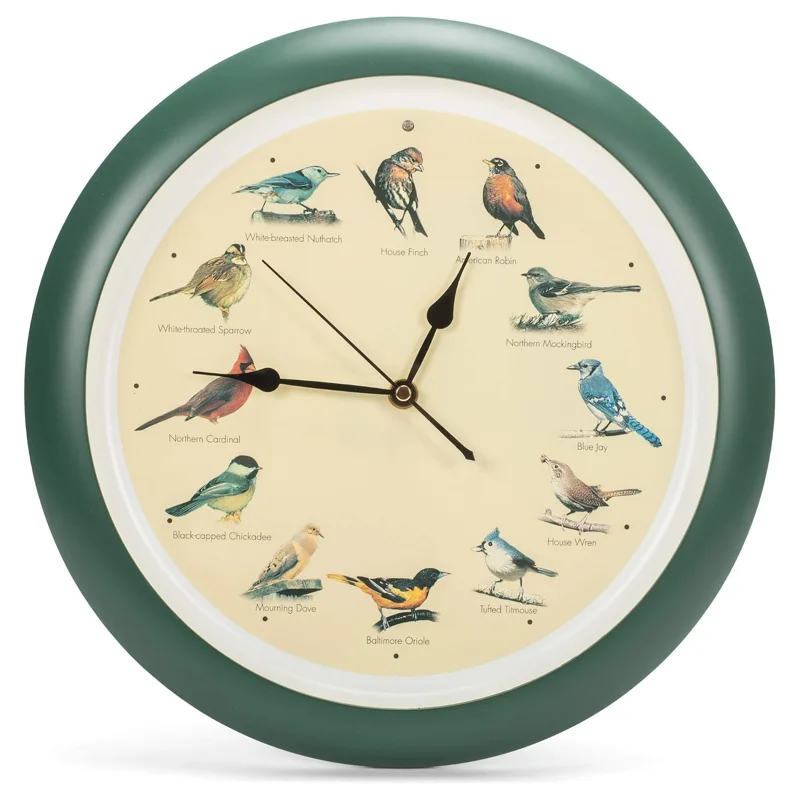 Mark Feldstein Singing Bird Wall Clock