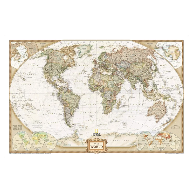 National Geographic Executive World Wall Map