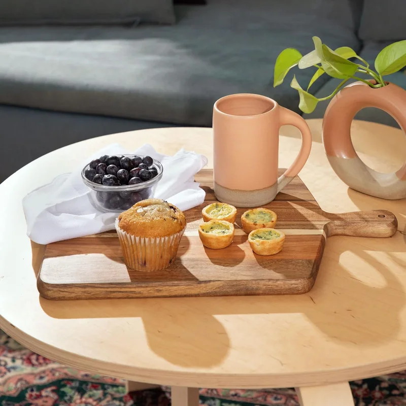 Acacia Wood Serving Board with Handle