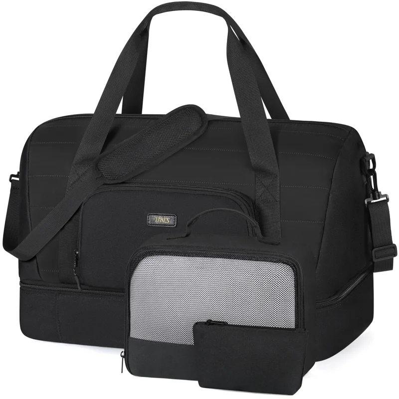 TIBES Weekender Bag with Shoe Compartment