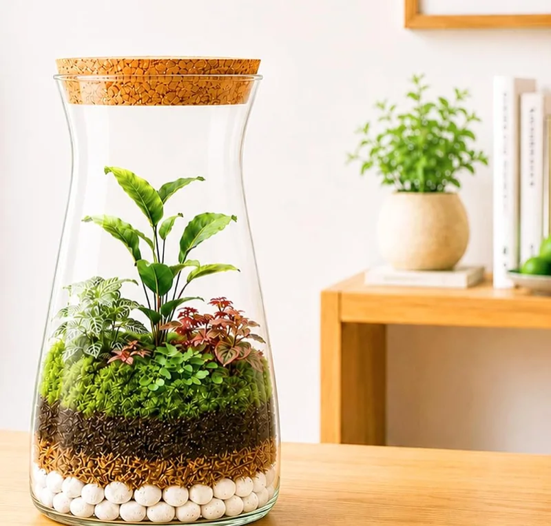 DIY Terrarium Kit with Glass Jar