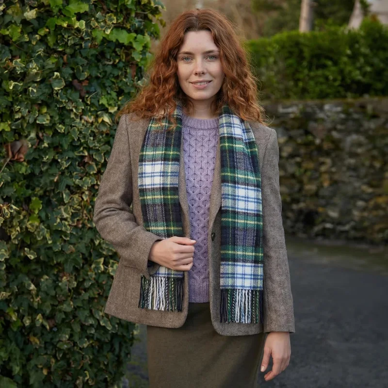 Biddy Murphy Lambswool Tartan Scarf