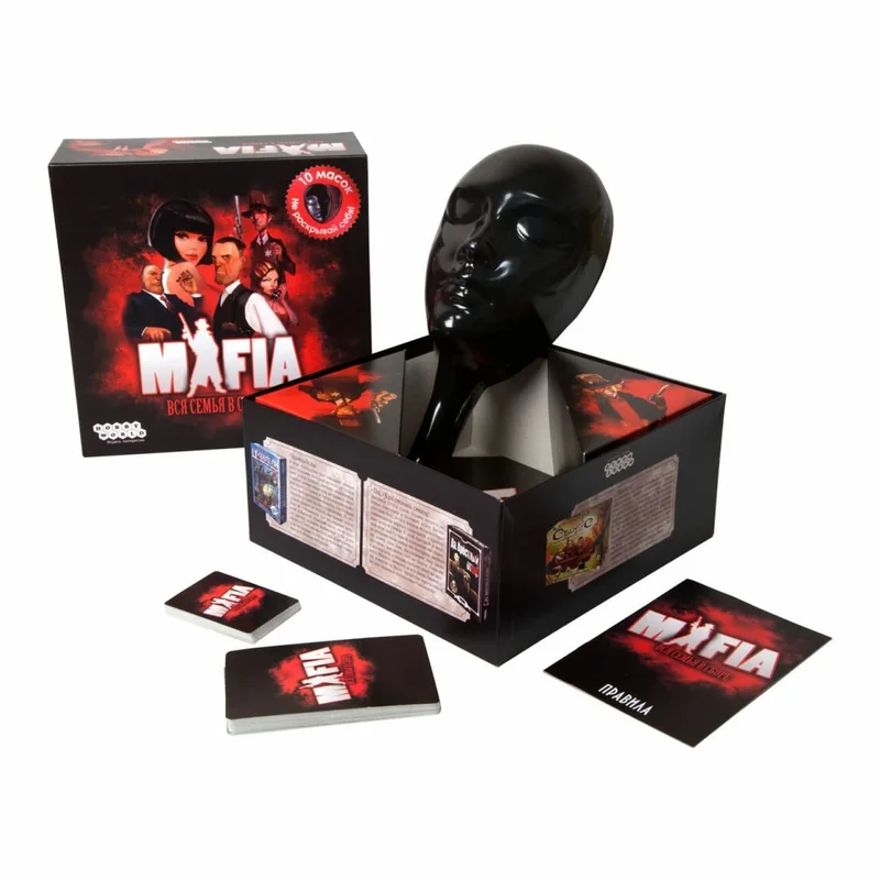 Настольная игра «Мафия: Вся семья в сборе» с масками