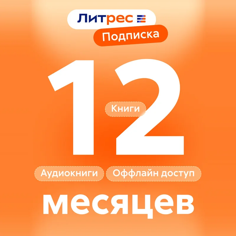 Подписка Литрес на 12 месяцев