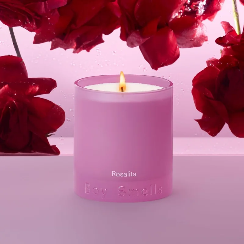 Boy Smells Essential Candle