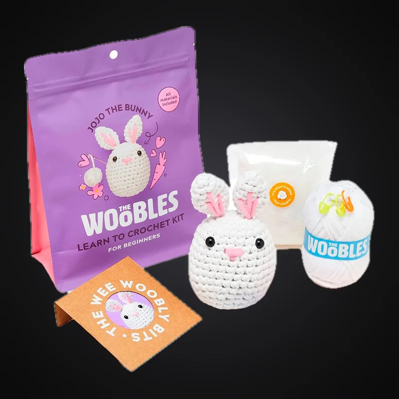The Woobles Beginner Crochet Kit, JoJo the Bunny